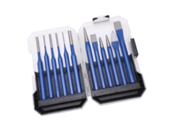 Kit De Herramientas De Grabado Y Perforación De 12 Piezas Con Punzón Cilíndrico Cónico, Llave De Cabeza Plana Y Punzón Central.