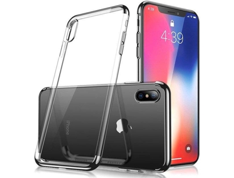 Carcasa iPhone X«XS LMOBILE Electro Negro - Transparente