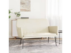 Lovely Home Banco 108X79X79 Cm Terciopelo Color Crema