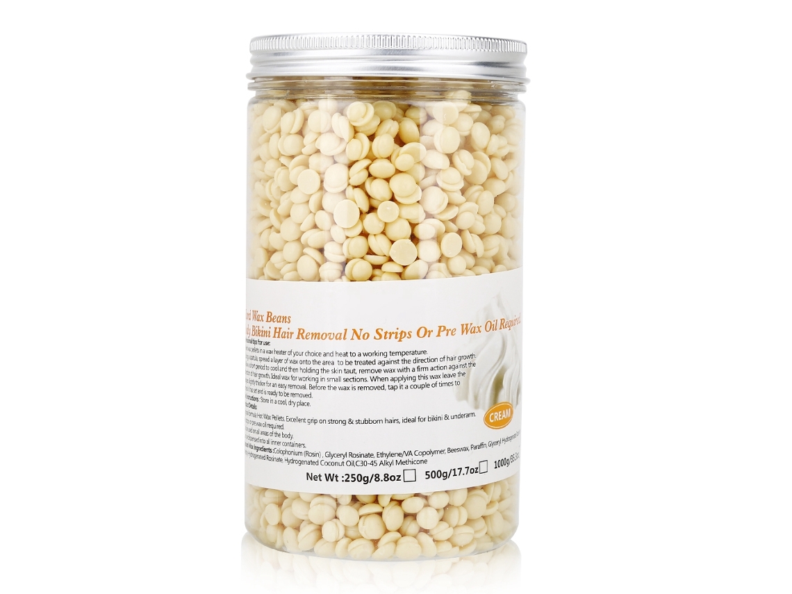 Cera Quemada Dura De Frijoles Despilatoria Corporal Bikini Piernas Remover 500g Leche