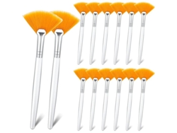 14 Cepillos De Viento Aplicador Facial Suave Aplicador De Cepillo Para Ácido (amarillo)