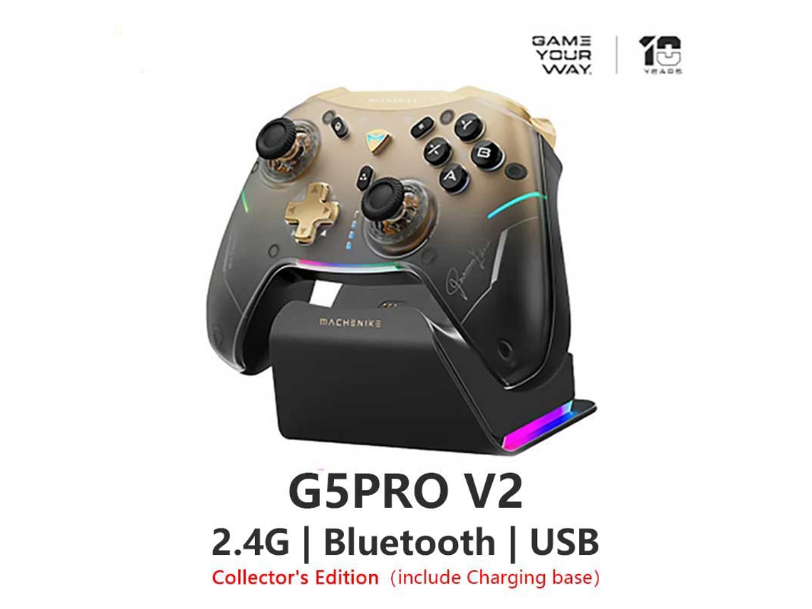 G5 Pro V2 Control óptico, modo triple, joystick Hall, disparador Bluetooth, vibración. Aeuzwr