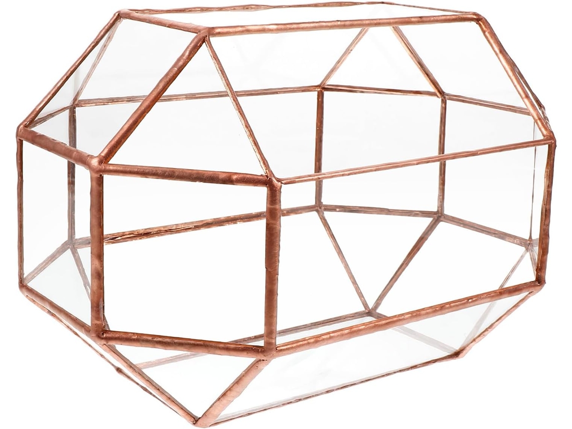 Caja De Joyería Transparente Con Tapa De Cristal, Caja De Almacenamiento Decorativa