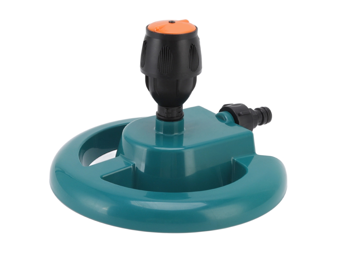 Aspersor De Jardín Giratorio De 360° Con Base Redonda De Abs Resistente Para Riego De Césped Y Jardín.
