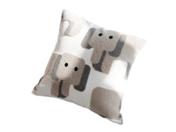 Funda Para Cojín Con Diseño De Elefante, Funda De Almohada De Lino, 45 X 45 Cm, Decoración Para Sofá Y Hogar