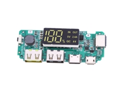 Placa De Carga De Baterías 18650 4pcs Módulo Banco De Energía Diy Con Doble Usb 5v 2.4a Protección
