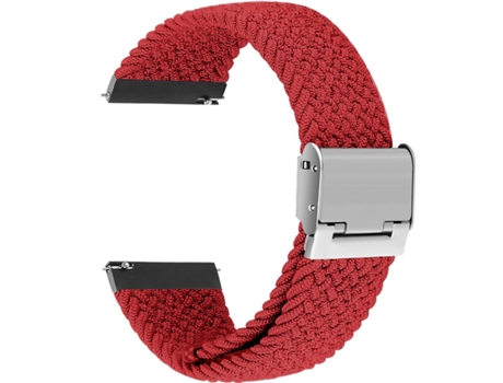 Correa Trenzada Ajustable para TicWatch E2 Rojo