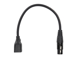 Cabo Adaptador Xlr Fêmea Para Rj45 Fêmea Cobre Sem Oxigênio 0.3m Jd6095 Jorindo