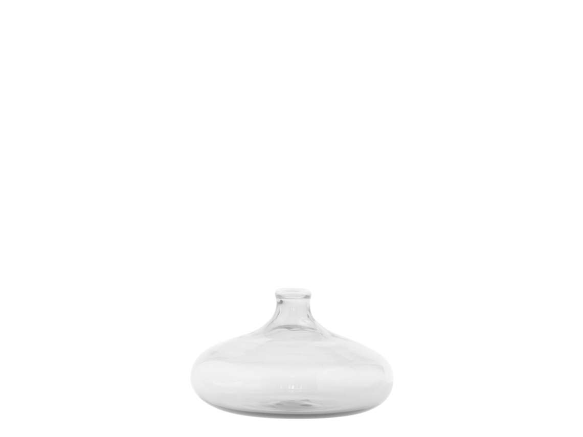 Jarrón Un Fiore 19 Cl En Vidrio Borosilicato Transparente Soplado A Mano, Diseño Artesanal Elegante Y Decorativo Ideal Para Cualquier Estancia.