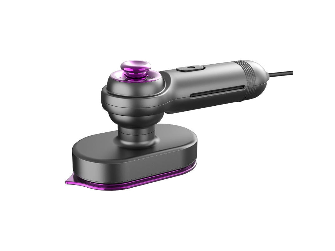 Plancha De Vapor Portátil Mini Tornado Gris Norma Ue Con Mango Rotatorio