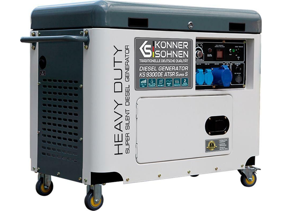 Generador diésel de 7,0 kW, 230/400 V, Ks 9300de 1/3 Atsr Super S Könner Söhnen (Euro V)