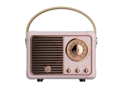 Altavoz Bluetooth retro, vintage, estilo clásico, antiguo, volumen alto, conexión inalámbrica Bluetooth 5.0, compatible con C, Yemaesre
