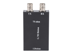 Convertidor Bnc A Rj45 G703 De 75 Ohmios A 12 Ohmios Para Seguridad Perimetral