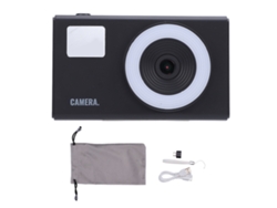 Cámara Digital 4k 48mp Anti-shake 16x Zoom Pantalla 2.4" Luz De Relleno Filtros Negro