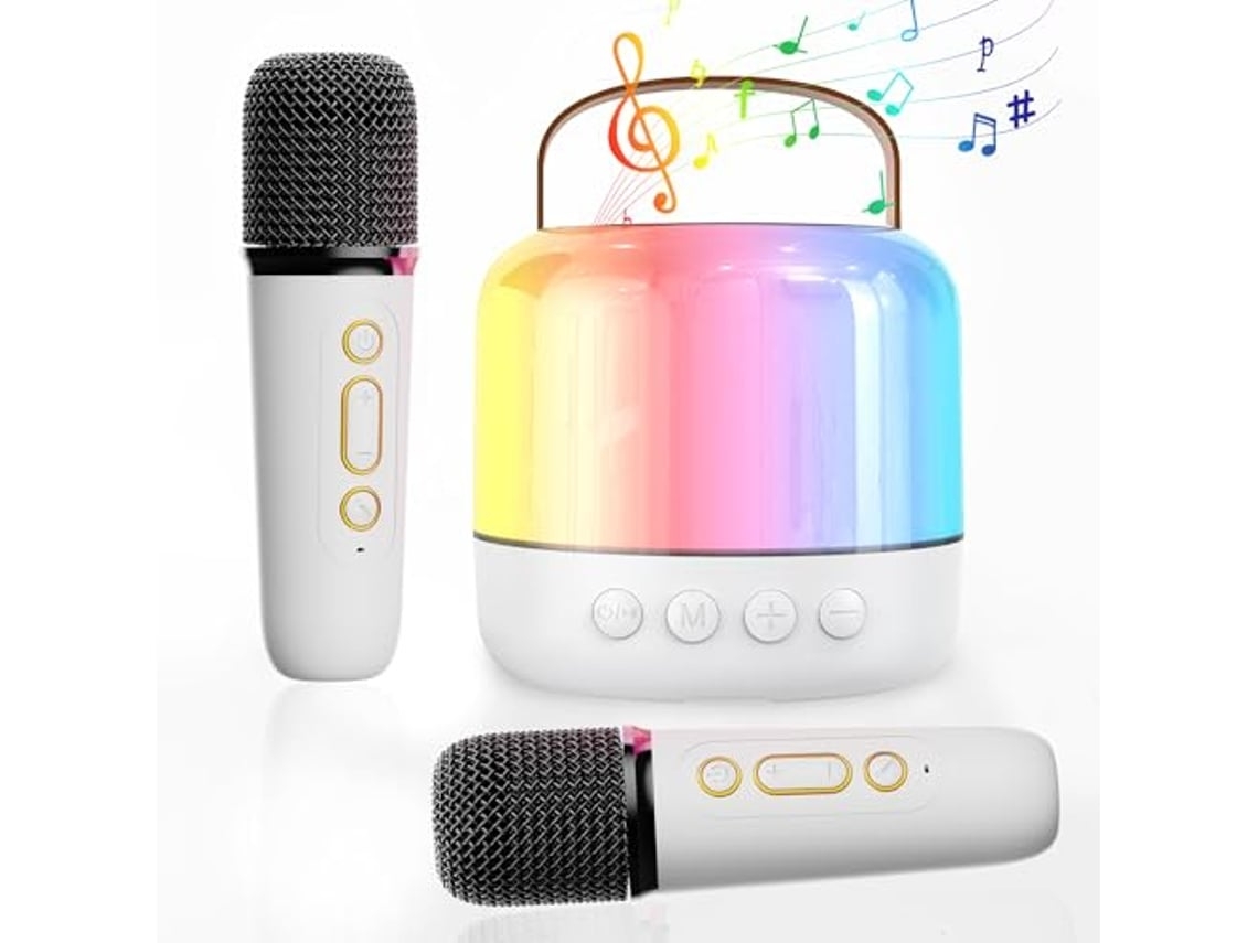 Mini máquina de karaoke para niños y adultos, altavoz Bluetooth portátil con micrófono inalámbrico para niñas de 4, 5, 6, 7, 8, 9, 10, 11 y 2 años (Micro Chennnls)