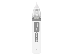 Aspirador nasal eléctrico portátil para bebés, para la limpieza de la mucosidad nasal. Modelo 4, blanco/gris.