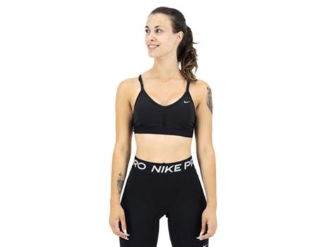Sujetador Suporte de Mujer para Deporte NIKE Leve Dri Fit Indy V Acolchado Negro (XL)