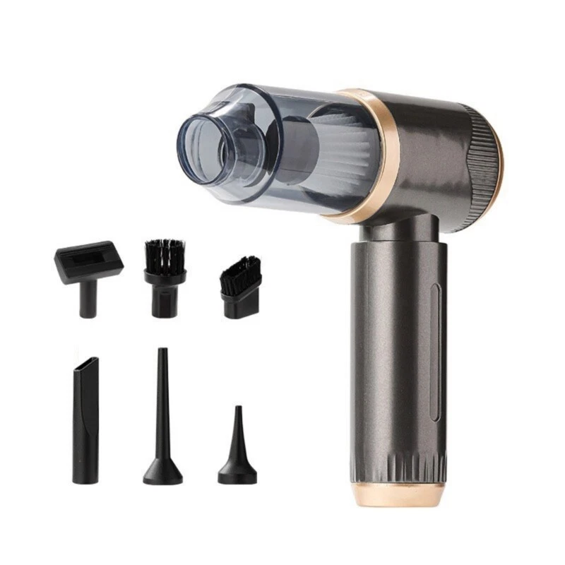 Aspiradora de mano inalámbrica recargable Digitallab, ideal para uso doméstico y en coche (gris)