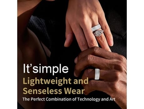 AUJEZON X1 Anillo inteligente de seguimiento de salud Ip68 Nivel impermeable 12# Plata y oro