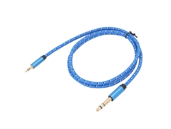 Cabo Estéreo 3.5mm Para 6.35mm Bidirecional 1m Para Guitarra Home Theater Amplificadores Alto-falantes