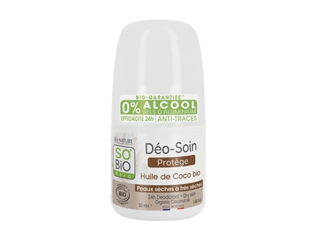Desodorantes SO'BIO Roll-On Orgánico 24H (50 ml)