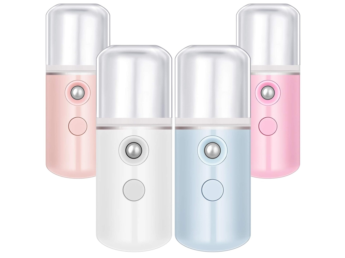 Nebulizador facial nano portátil con pulverizador facial recargable por USB (blanco, rosa claro, azul y rosa)