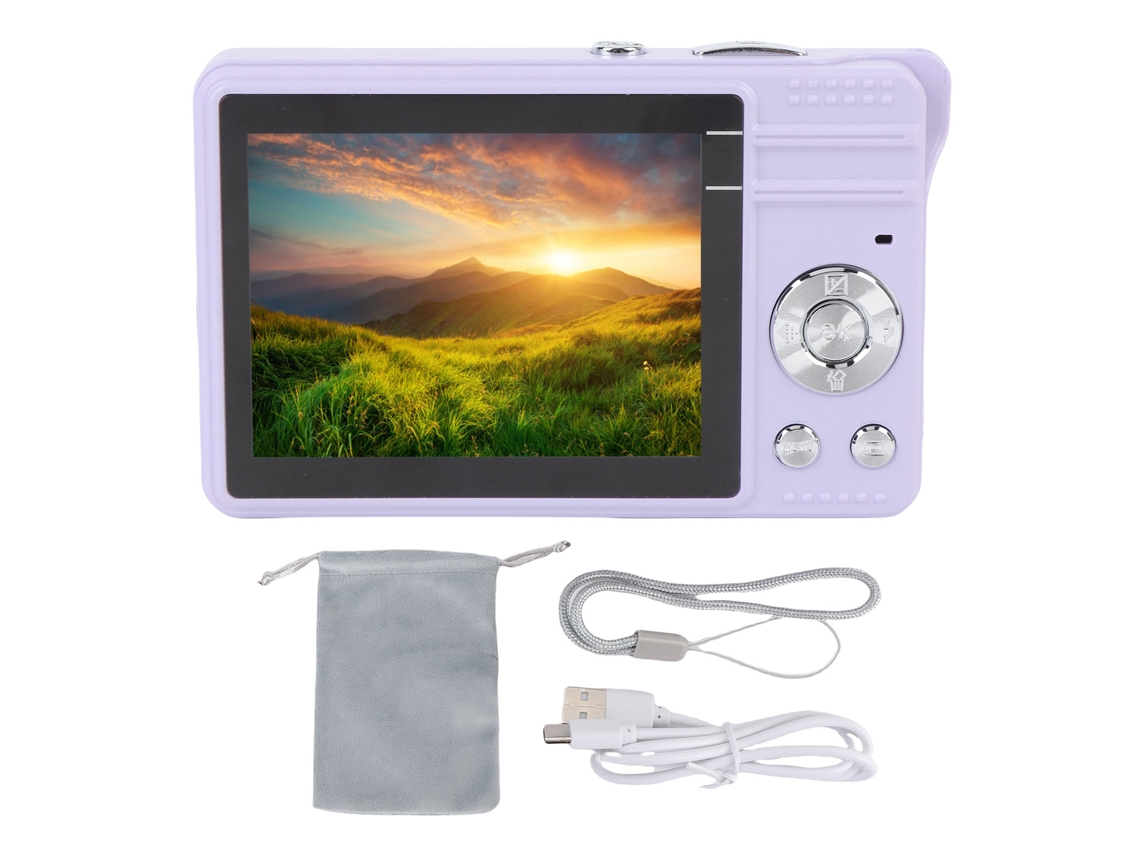 Cámara digital compacta y portátil de 50 MP y 1080p con enfoque automático y función de selfie, cámara de vídeo de bolsillo.