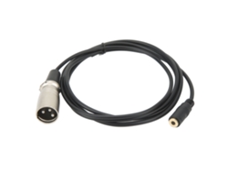 Cable XLR hembra a macho de 3,5 mm, 1,5 m, adaptador para altavoz, PC, teléfono móvil y tableta.