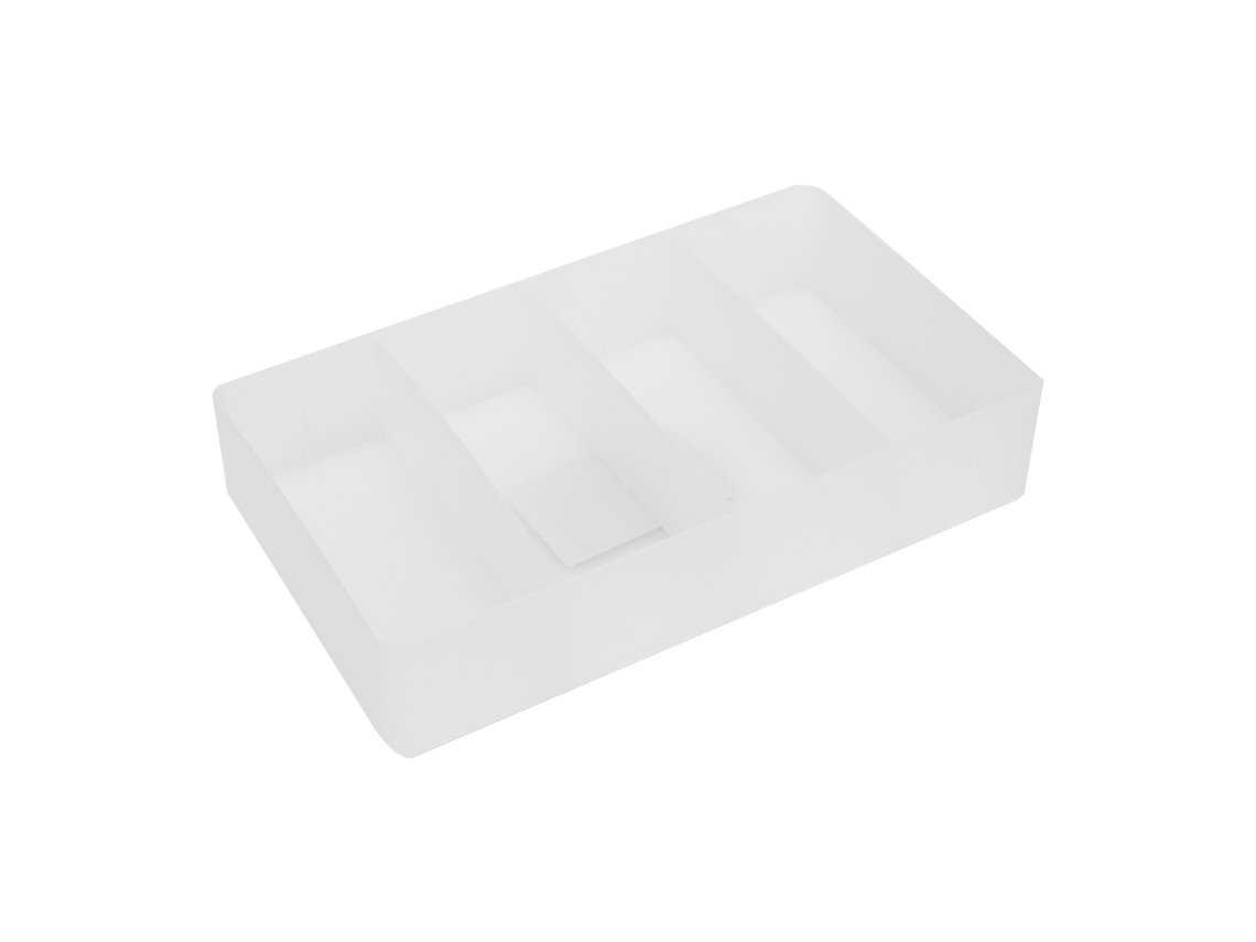 Caja De Almacenamiento Multifuncional Transparente De Plástico Con Divisoria Para Cosméticos Xl Vante