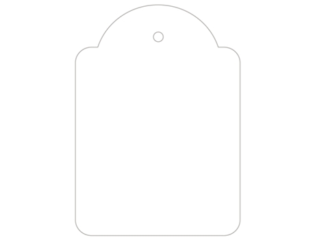 Etiqueta ColganteAPLI (Blanco - 50 X 70 mm)