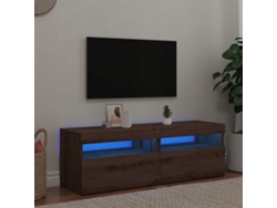 Muebles Tv Con Luces Led 2 Uds Madera Ingeniería Roble Artisan