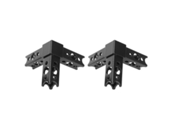 2026-as-2 Piezas Conector de viga metálica de 3 vías para piezas de robótica Pitsco Tetrix Prime 48x48x48mm