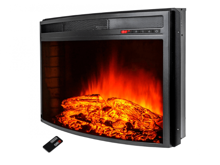 Purline Che-630 Chimenea interior Chimenea empotrada Eléctrica Negro