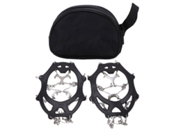 2 Pares De Crampones De Montaña Con 12 Dientes, Acero Inoxidable, Tapas Antideslizantes Para Raquetas De Nieve, Talla M