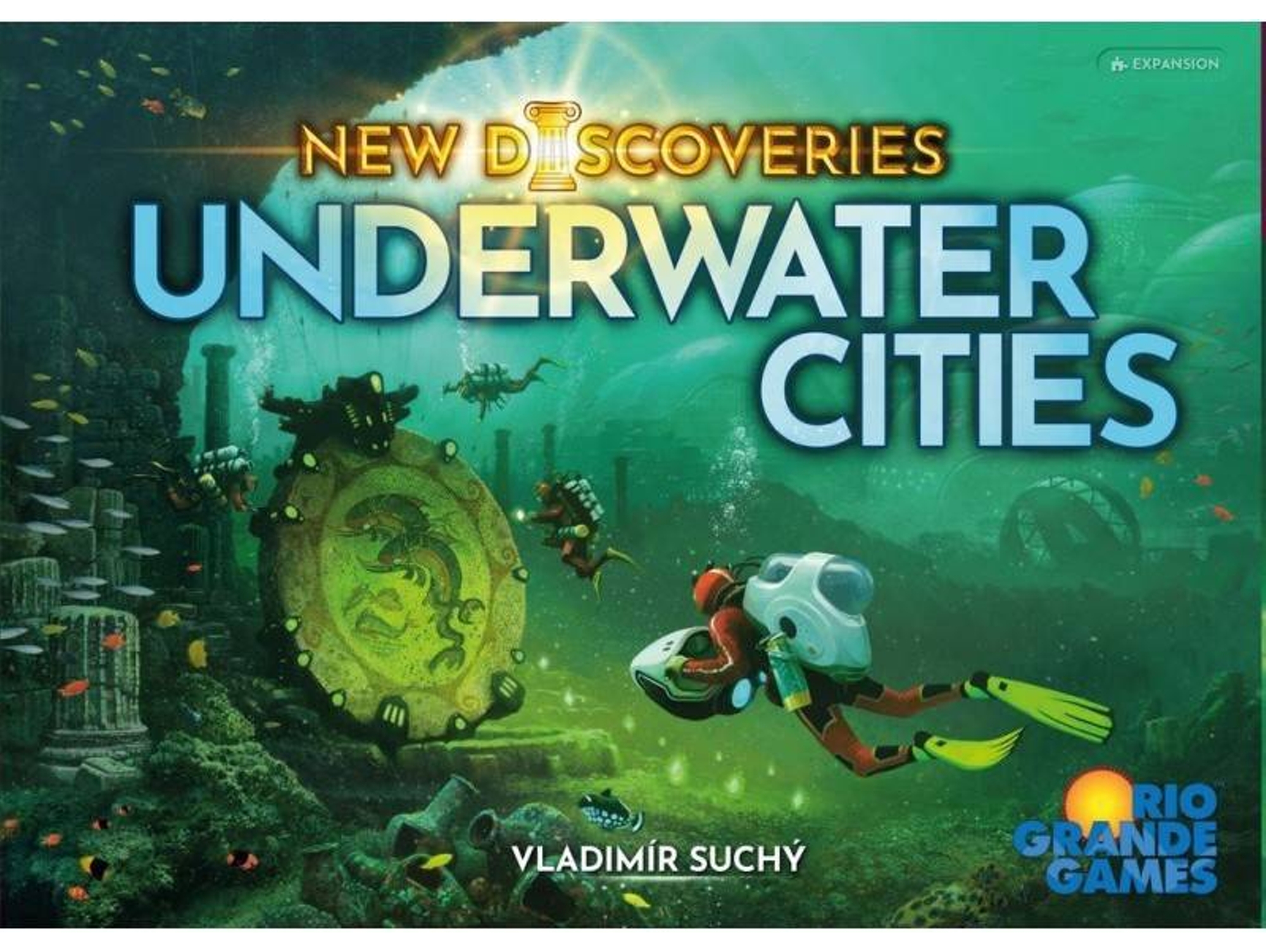 Juego de Mesa RIO GRANDE GAMES Underwater Cities New Discoveries (1,484 kg - 32 x 23 x 7,3cm - Inglés - Edad Mínima: 14)