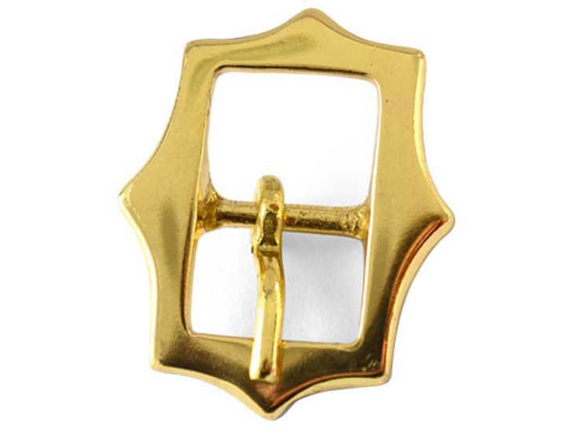 Fivela de Cabeçada de Menorca Pontiaguda Dourado 18 Mmhispano Hipica