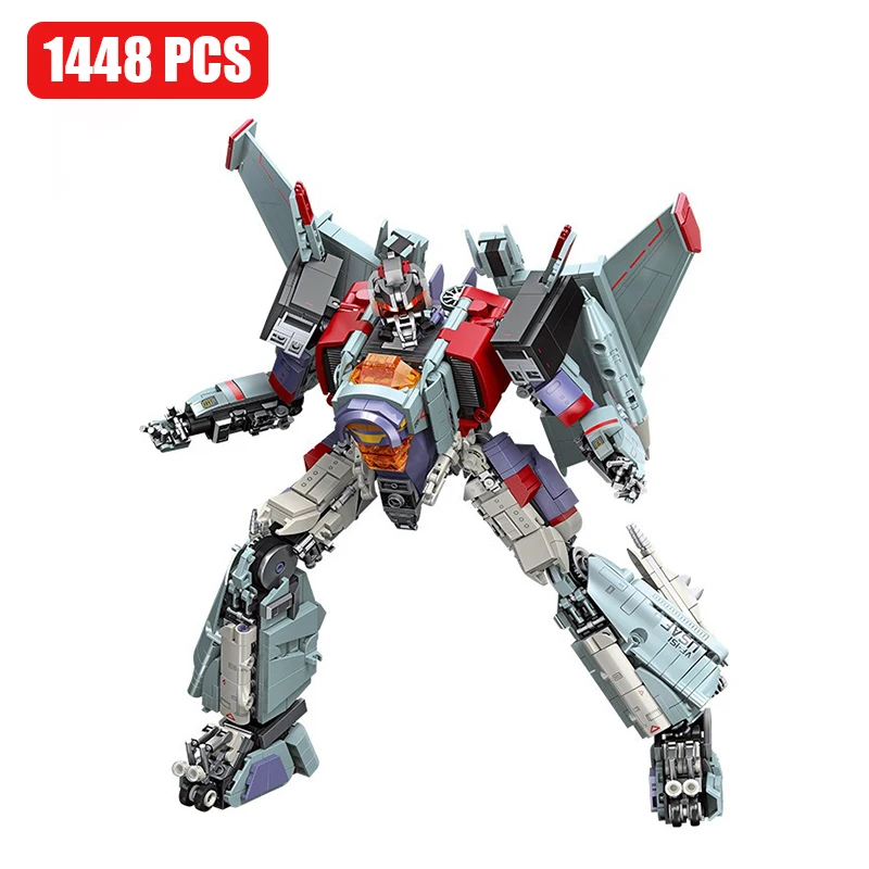 (1448 Piezas) Modelo De Robot Transformable Moc - Figura Ensamblada Con Bloques De Construcción - Con Armas