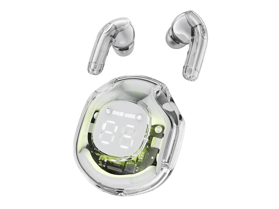 FONES DE OUVIDO SEM FIO TWS MDUG com tela, à prova d'água, compatível com cartão TF e faixa para pescoço