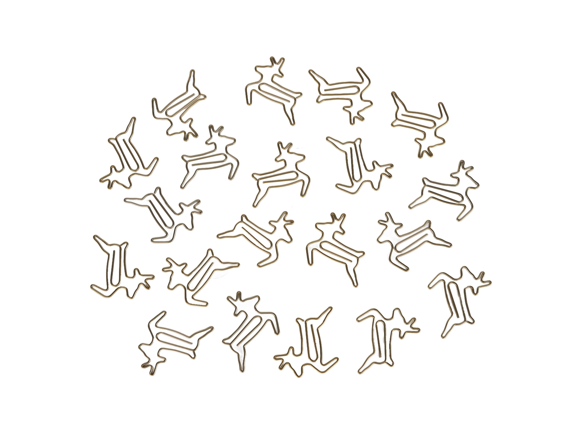 20 clips de papel de hierro antirrobo, ligeros y resistentes, con forma de animalito colorido, para taller.