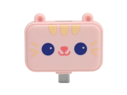 Hub Docking Station 3 Em 1 Type C Para Usb3.0 Usb2.0 Alta Velocidade Compatível Windows Android Rosa