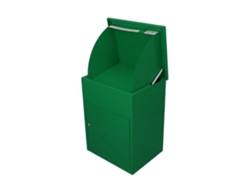 Buzón de pedidos verde - Buzón - Verde - Acero - Una cara - Sencillo - Montaje en pared