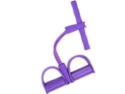 Bandas de Resistencia de Musculación 4 Tubos Morada