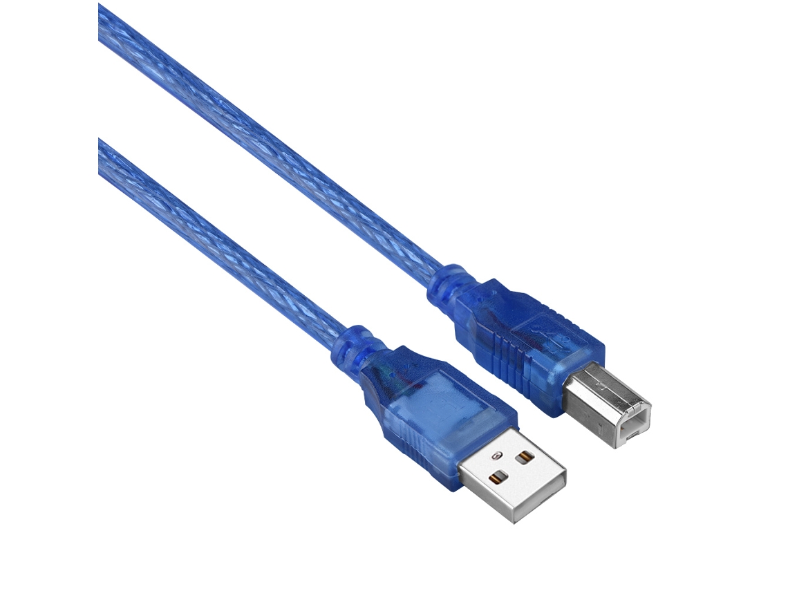 Cable De Impresora (interfaz Usb 2.0, Longitud De 4,5 Metros, Color Azul)