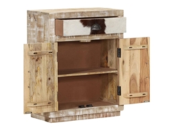 Aparador De Madera Maciza De Mango 60x30x75 Cm