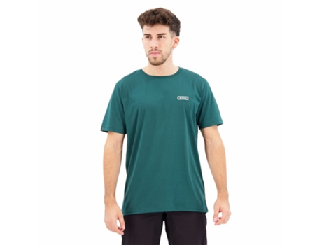 Jerseys ION Enduro Jersey Manga Curta S_logo Azul S Homem