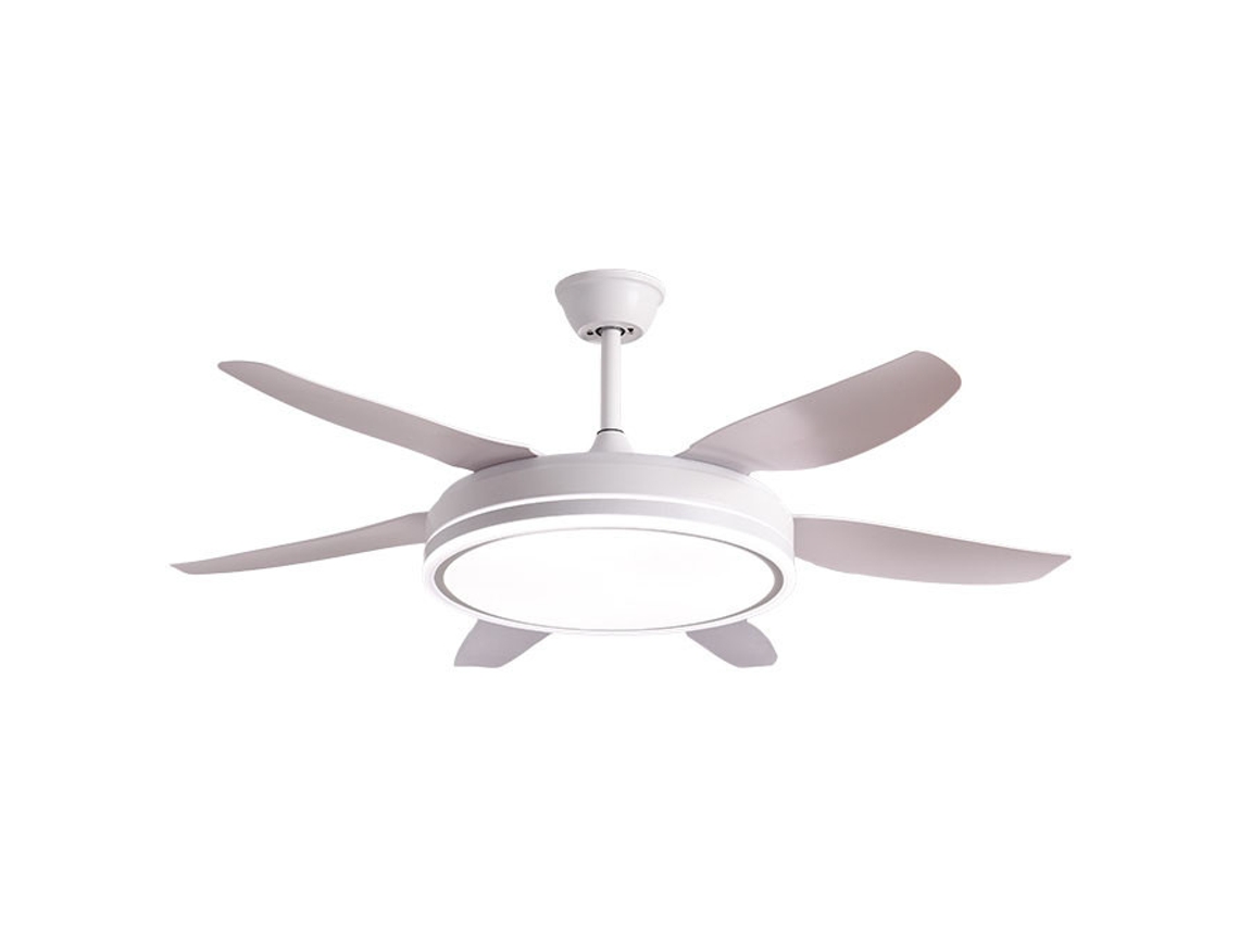 Ventilador de Techo Orion Blanco 6 Aspas 72W Led 3000-4000-6000K Alt.35Xd.132/50Cm FERRIMEX