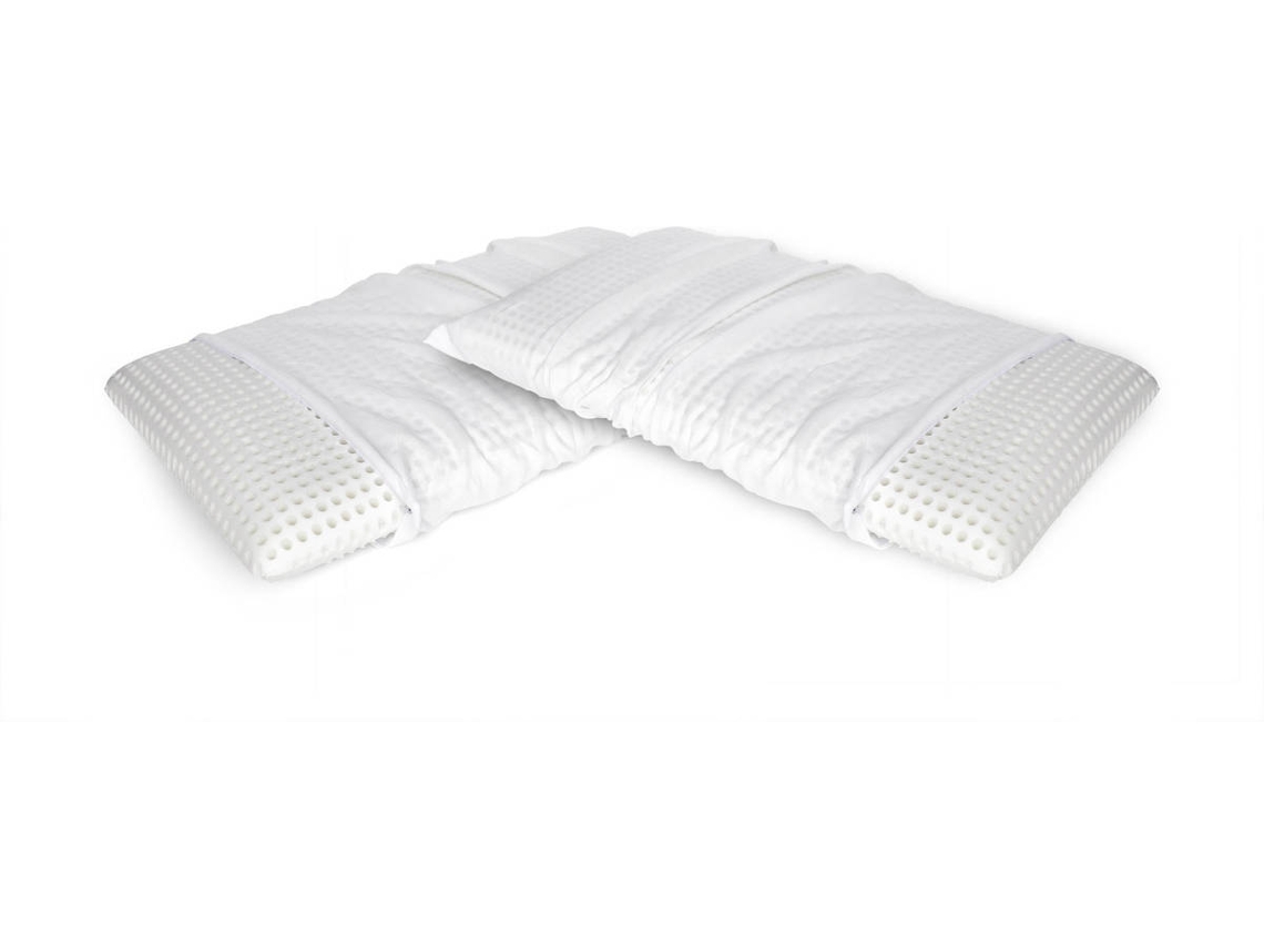 Juego de 2 Almohadas DMORA Brathable (Blanco - 70x39x10 cm)