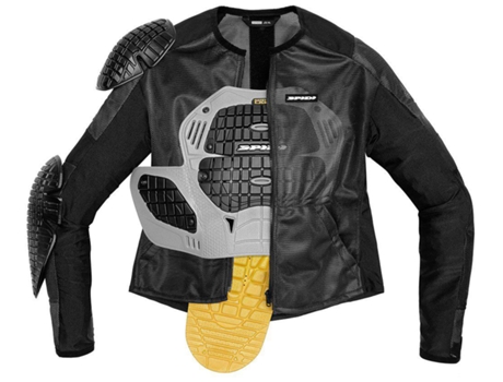 Abrigo para Hombre SPIDI Base-1 Armor Negro para Motociclismo (S)