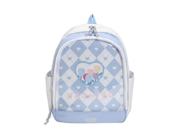 Mochila escolar de nailon transparente para adolescentes y jóvenes adultos, mochila informal para estudiantes, mochila para libros para mujer, azul.