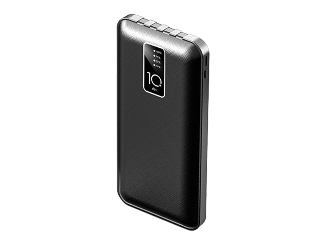Batería Externa 10000mah Ultra Delgada Con Pantalla Digital Cargador Portátil De Carga Rápida
